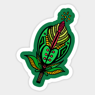 Retro Flower Sticker